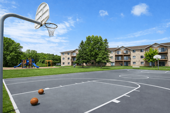 Champlin drive basketball court at elm creek
